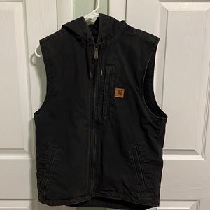 Carhartt fleece-lined hooded vest